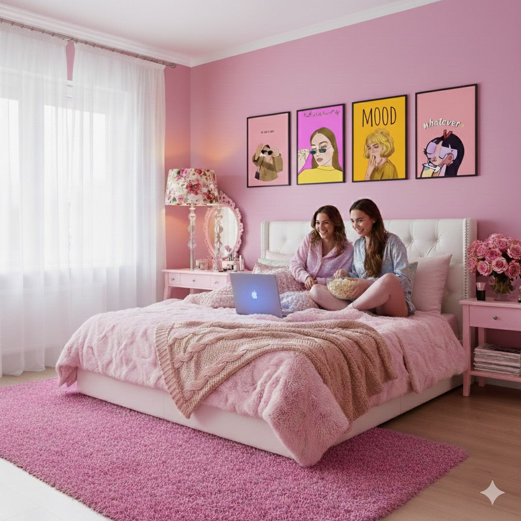 Girl Boss | Asthetic Wall Art | Wooden Photo Tiles