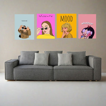 Girl Boss | Asthetic Wall Art | Wooden Photo Tiles